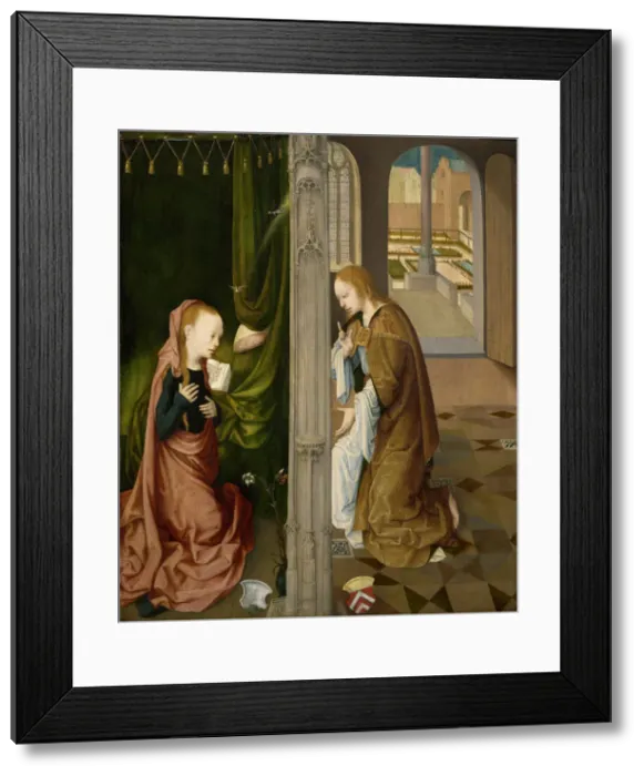 Framed Print : The Annunciation, ca. 1470-1480. Artist: Master of the Virgo inter Virgines (active End of 15th cen. ) Framed Print : The Annunciation, ca. 1470-1480. Artist: Master of the Virgo inter Virgines (active End of 15th cen. )