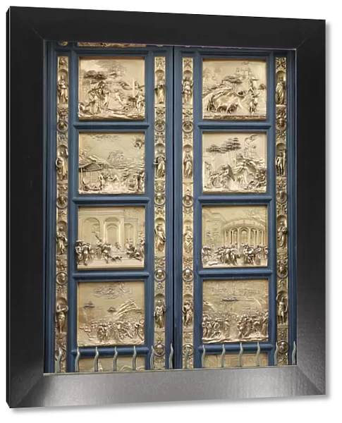 The Gates of Paradise in the Florence Baptistry (Copy), 1425-1452. Artist: Ghiberti, Lorenzo (1378-1455)