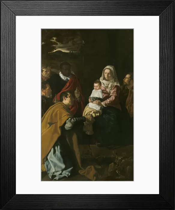 Framed Print : The Adoration of the Magi, 1619. Artist: Velazquez, Diego (1599-1660) Framed Print : The Adoration of the Magi, 1619. Artist: Velazquez, Diego (1599-1660)