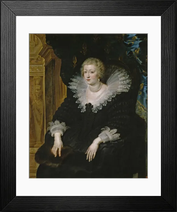 Framed Print : Anne of Austria (1601-1666), c. 1622. Artist: Rubens, Pieter Paul (1577-1640)
