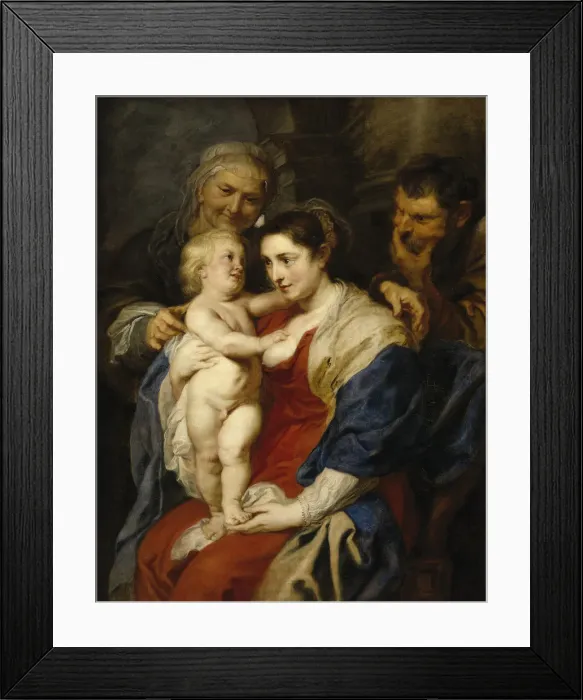 Framed Print : The Holy Family with Saint Anne, 1626-1630. Artist: Rubens, Pieter Paul (1577-1640) Framed Print : The Holy Family with Saint Anne, 1626-1630. Artist: Rubens, Pieter Paul (1577-1640)