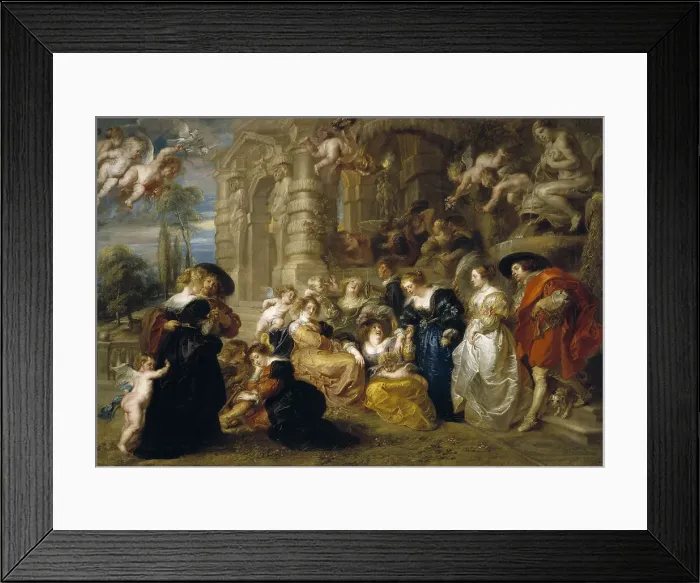 Framed Print : The Garden of Love, c. 1633. Artist: Rubens, Pieter Paul (1577-1640) Framed Print : The Garden of Love, c. 1633. Artist: Rubens, Pieter Paul (1577-1640)
