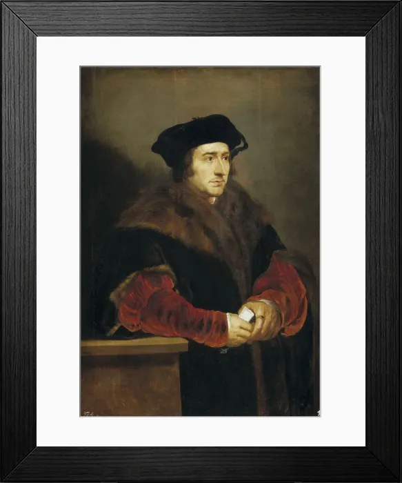 Framed Print : Portrait of Sir Thomas More, 1625-1630. Artist: Rubens, Pieter Paul (1577-1640) Framed Print : Portrait of Sir Thomas More, 1625-1630. Artist: Rubens, Pieter Paul (1577-1640)