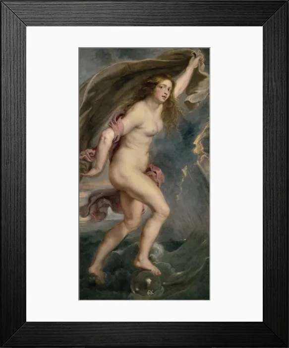 Framed Print : Fortune, 1636-1638. Artist: Rubens, Pieter Paul (1577-1640) Framed Print : Fortune, 1636-1638. Artist: Rubens, Pieter Paul (1577-1640)