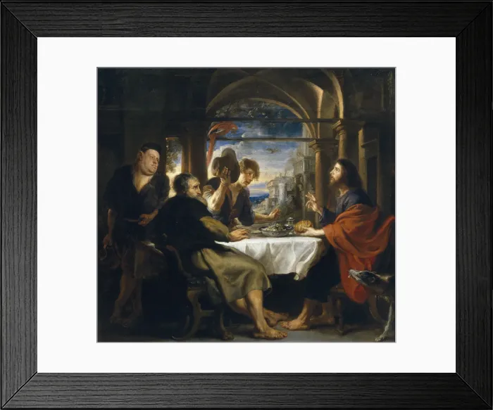 Framed Print : The Supper at Emmaus, 1638. Artist: Rubens, Pieter Paul (1577-1640) Framed Print : The Supper at Emmaus, 1638. Artist: Rubens, Pieter Paul (1577-1640)