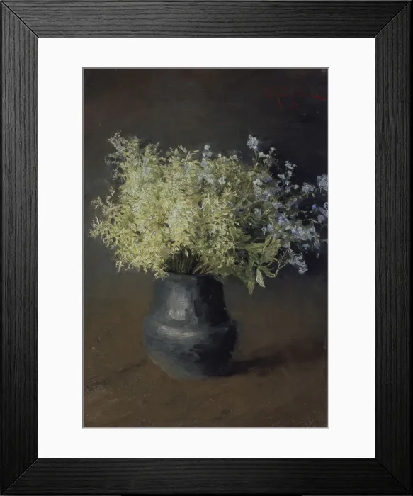 Framed Print : Wild violets and forget-me-nots, 1889. Artist: Levitan, Isaak Ilyich (1860-1900) Framed Print : Wild violets and forget-me-nots, 1889. Artist: Levitan, Isaak Ilyich (1860-1900)