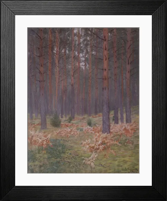Framed Print : Ferns, 1894. Artist: Levitan, Isaak Ilyich (1860-1900) Framed Print : Ferns, 1894. Artist: Levitan, Isaak Ilyich (1860-1900)