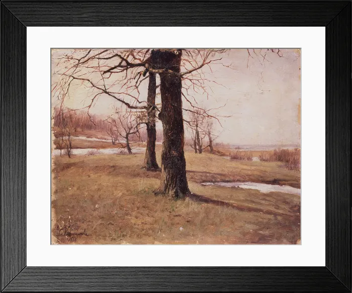 Framed Print : Spring landscape, 1888. Artist: Kuvshinnikova, Sophia Petrovna (1847-1907) Framed Print : Spring landscape, 1888. Artist: Kuvshinnikova, Sophia Petrovna (1847-1907)