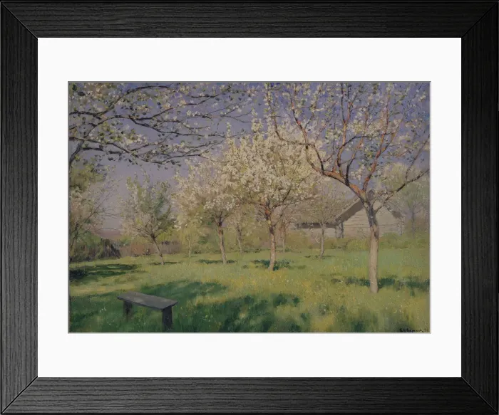 Framed Print : Apple trees blooming, c. 1895. Artist: Levitan, Isaak Ilyich (1860-1900) Framed Print : Apple trees blooming, c. 1895. Artist: Levitan, Isaak Ilyich (1860-1900)
