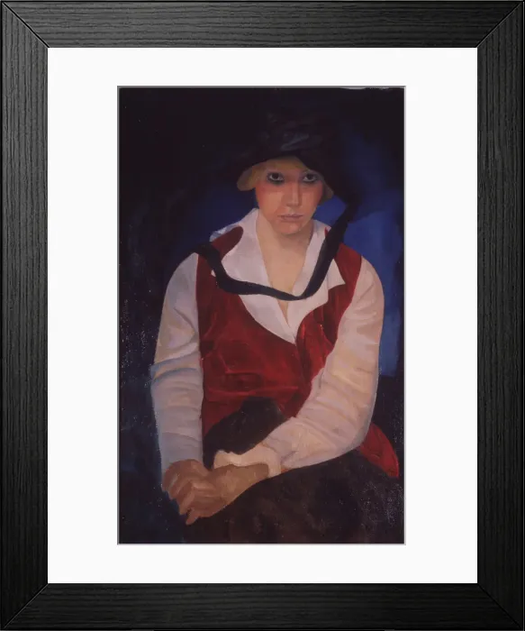 Framed Print : Portrait of the artists wife, 1917. Artist: Grigoriev, Boris Dmitryevich (1886-1939) Framed Print : Portrait of the artists wife, 1917. Artist: Grigoriev, Boris Dmitryevich (1886-1939)