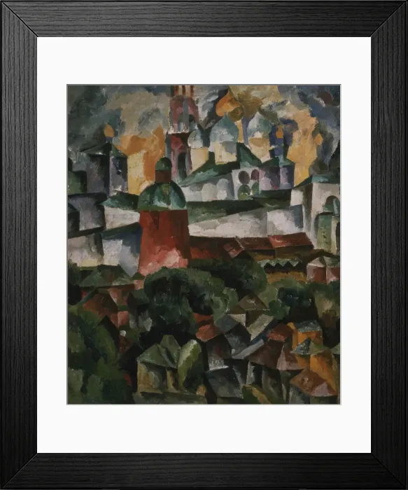 Framed Print : Landscape with the Trinity-Sergius-Monastery, 1920. Artist: Lentulov, Aristarkh Vasilyevich (1882-1943) Framed Print : Landscape with the Trinity-Sergius-Monastery, 1920. Artist: Lentulov, Aristarkh Vasilyevich (1882-1943)