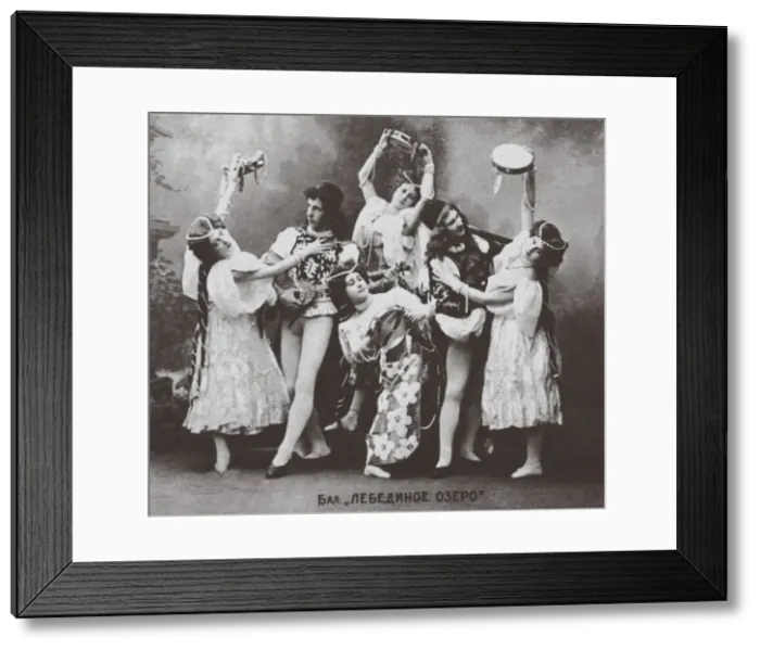 Framed Print : Scene from the Ballet Swan Lake, Mariinsky Theatre. 1895 Artist: Anonymous Framed Print : Scene from the Ballet Swan Lake, Mariinsky Theatre. 1895 Artist: Anonymous