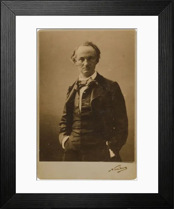 Framed Print : Charles Baudelaire (1821-1867) Artist: Nadar, Felix (1820-1910) Framed Print : Charles Baudelaire (1821-1867) Artist: Nadar, Felix (1820-1910)