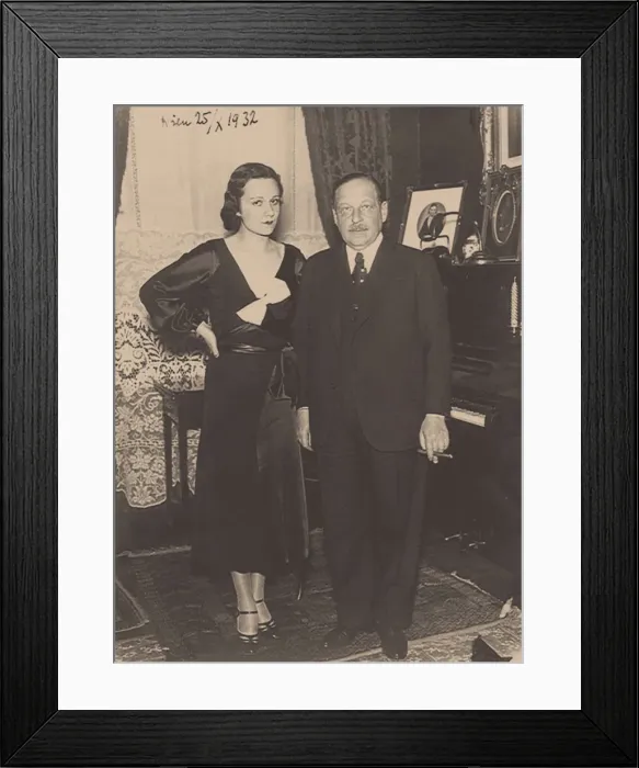 Framed Print : Emmerich and Vera Kalman Artist: Anonymous Framed Print : Emmerich and Vera Kalman Artist: Anonymous