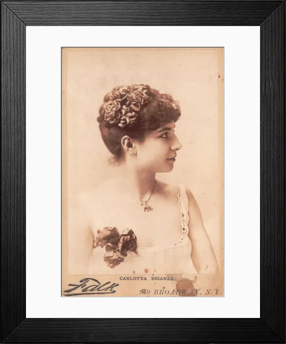 Framed Print : Carlotta Brianza Artist: Photo studio Benjamin J. Falk Framed Print : Carlotta Brianza Artist: Photo studio Benjamin J. Falk