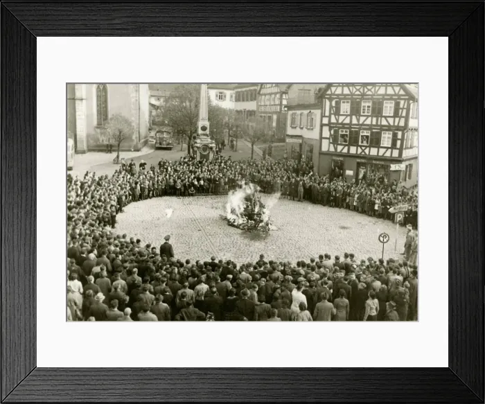 Framed Print : The furnishings and ritual objects from the synagogue in Mosbach on the town square on 10 November 1 Artist: Anonymous Framed Print : The furnishings and ritual objects from the synagogue in Mosbach on the town square on 10 November 1 Artist: Anonymous