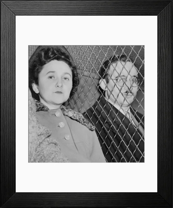 Framed Print : Ethel and Julius Rosenberg Artist: Anonymous Framed Print : Ethel and Julius Rosenberg Artist: Anonymous