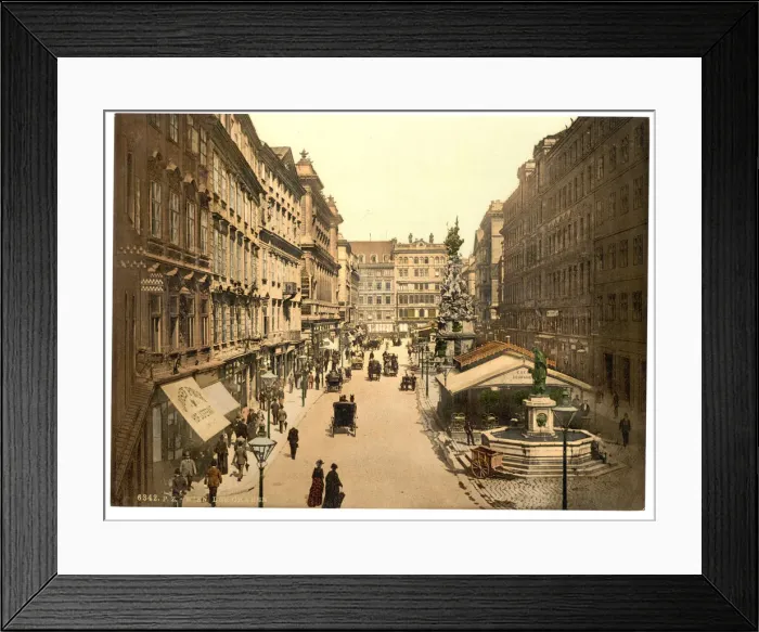 Framed Print : The Graben, Vienna Artist: Anonymous Framed Print : The Graben, Vienna Artist: Anonymous