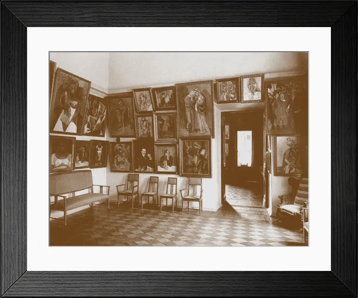 Framed Print : Study (known as the Picasso Room) in Shchukins house Artist: Anonymous Framed Print : Study (known as the Picasso Room) in Shchukins house Artist: Anonymous