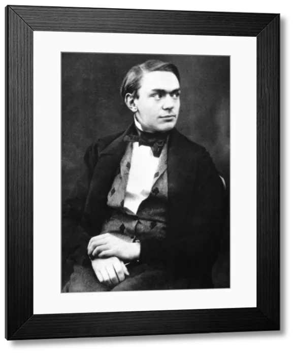Framed Print : Alfred Nobel (1833?1896), aged 20 Artist: Anonymous Framed Print : Alfred Nobel (1833?1896), aged 20 Artist: Anonymous