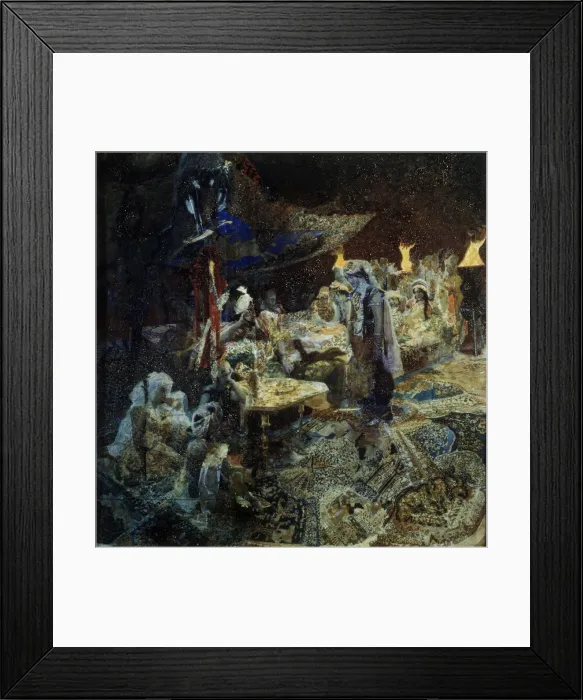 Framed Print : Oriental fairy tale. Artist: Vrubel, Mikhail Alexandrovich (1856-1910) Framed Print : Oriental fairy tale. Artist: Vrubel, Mikhail Alexandrovich (1856-1910)