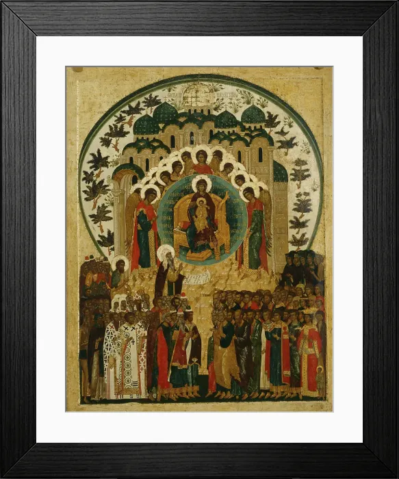 Framed Print : The dignifed Being. Artist: Russian icon Framed Print : The dignifed Being. Artist: Russian icon