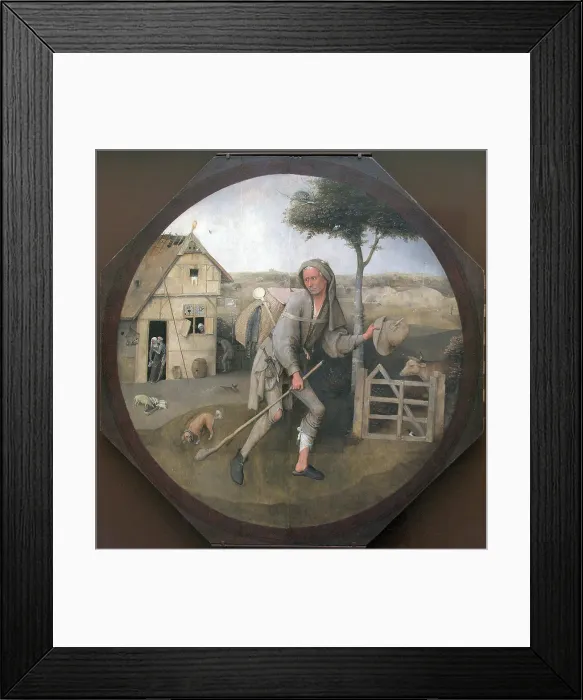 Framed Print : The Peddler (The Parable of the prodigal Son). Artist: Bosch, Hieronymus (c. 1450-1516) Framed Print : The Peddler (The Parable of the prodigal Son). Artist: Bosch, Hieronymus (c. 1450-1516)