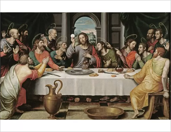The Last Supper. Artist: Juanes, Juan de (c. 1507-1579)