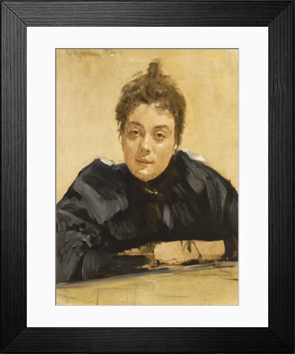 Framed Print : Portrait of the artist Maria Yakunchikova-Weber (1870-1902). Artist: Serov, Valentin Alexandrovich (1865-1911) Framed Print : Portrait of the artist Maria Yakunchikova-Weber (1870-1902). Artist: Serov, Valentin Alexandrovich (1865-1911)