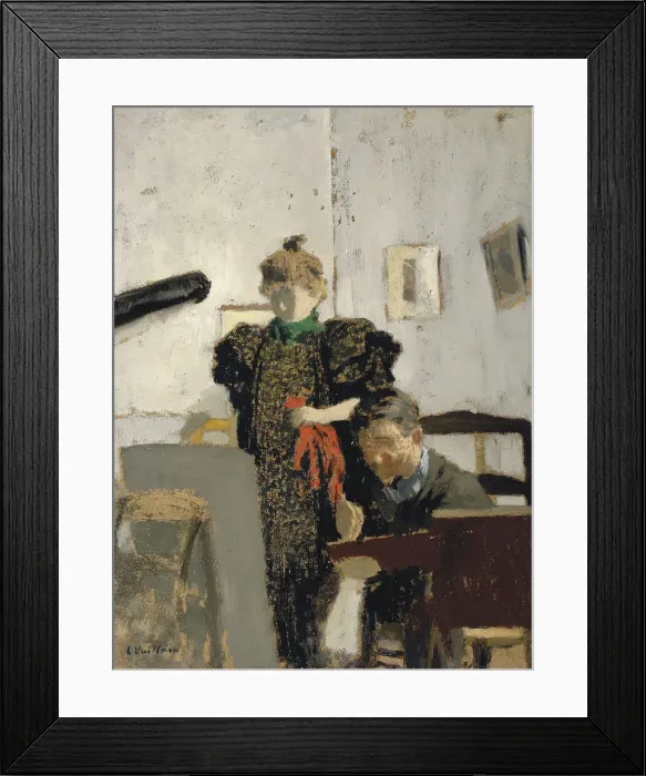 Framed Print : Vallotton and Natanson. Artist: Vuillard, Edouard (1868-1940) Framed Print : Vallotton and Natanson. Artist: Vuillard, Edouard (1868-1940)