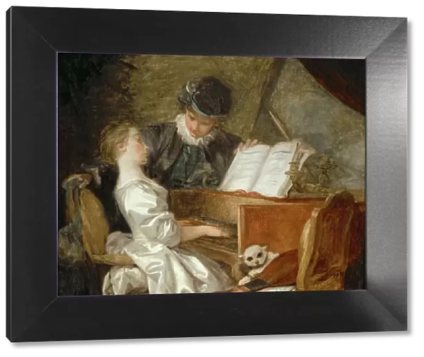 The Music Lesson. Artist: Fragonard, Jean Honore (1732-1806)
