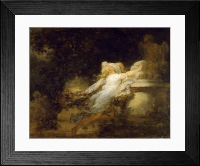 Framed Print : Love Pledge (The voeu a l amour). Artist: Fragonard, Jean Honore (1732-1806) Framed Print : Love Pledge (The voeu a l amour). Artist: Fragonard, Jean Honore (1732-1806)