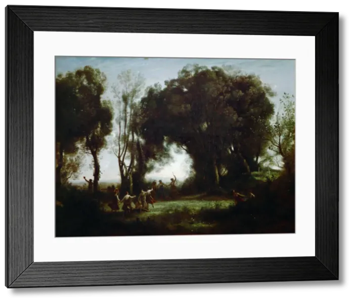 Framed Print : The Dance of the Nymphs. Artist: Corot, Jean-Baptiste Camille (1796-1875) Framed Print : The Dance of the Nymphs. Artist: Corot, Jean-Baptiste Camille (1796-1875)