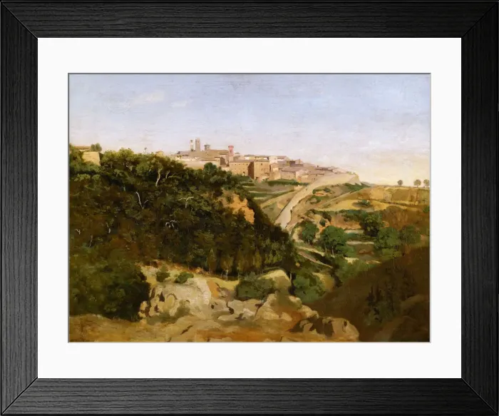 Framed Print : Volterra. Artist: Corot, Jean-Baptiste Camille (1796-1875) Framed Print : Volterra. Artist: Corot, Jean-Baptiste Camille (1796-1875)