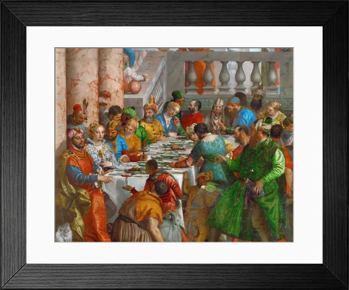 Framed Print : The Wedding Feast at Cana (Detail). Artist: Veronese, Paolo (1528-1588) Framed Print : The Wedding Feast at Cana (Detail). Artist: Veronese, Paolo (1528-1588)