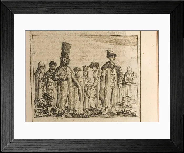Framed Print : Traditional dress of Moscovites (Illustration from Travels to the Great Duke of Muscovy and the Kin Artist: Rothgiesser, Christian Lorenzen (?-1659) Framed Print : Traditional dress of Moscovites (Illustration from Travels to the Great Duke of Muscovy and the Kin Artist: Rothgiesser, Christian Lorenzen (?-1659)