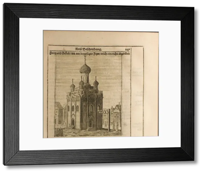 Framed Print : Cathedral in the Moscow Kremlin (Illustration from Travels to the Great Duke of Muscovy and the Kin Artist: Rothgiesser, Christian Lorenzen (?-1659) Framed Print : Cathedral in the Moscow Kremlin (Illustration from Travels to the Great Duke of Muscovy and the Kin Artist: Rothgiesser, Christian Lorenzen (?-1659)