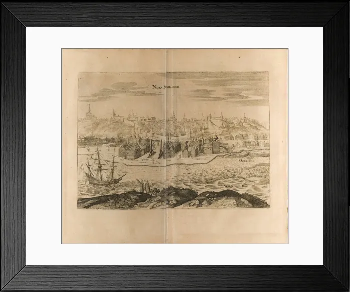 Framed Print : Nizhny Novgorod (Illustration from Travels to the Great Duke of Muscovy and the King of Persia by Artist: Rothgiesser, Christian Lorenzen (?-1659) Framed Print : Nizhny Novgorod (Illustration from Travels to the Great Duke of Muscovy and the King of Persia by Artist: Rothgiesser, Christian Lorenzen (?-1659)