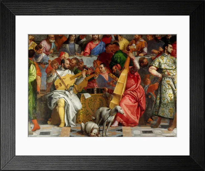 Framed Print : The Wedding Feast at Cana (Detail). Artist: Veronese, Paolo (1528-1588) Framed Print : The Wedding Feast at Cana (Detail). Artist: Veronese, Paolo (1528-1588)
