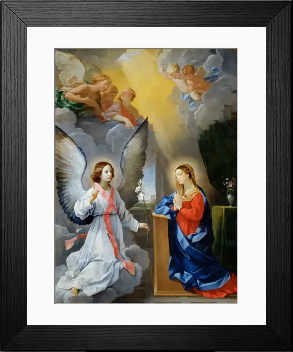 Framed Print : The Annunciation. Artist: Reni, Guido (1575-1642) Framed Print : The Annunciation. Artist: Reni, Guido (1575-1642)