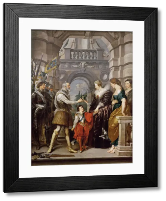 Framed Print : The Consignment of the Regency (The Marie de Medici Cycle). Artist: Rubens, Pieter Paul (1577-1640) Framed Print : The Consignment of the Regency (The Marie de Medici Cycle). Artist: Rubens, Pieter Paul (1577-1640)