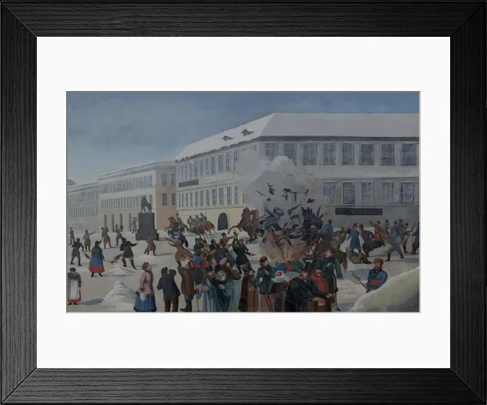 Framed Print : The Assassination of Alexander II on 13 March 1881. Artist: Anonymous Framed Print : The Assassination of Alexander II on 13 March 1881. Artist: Anonymous
