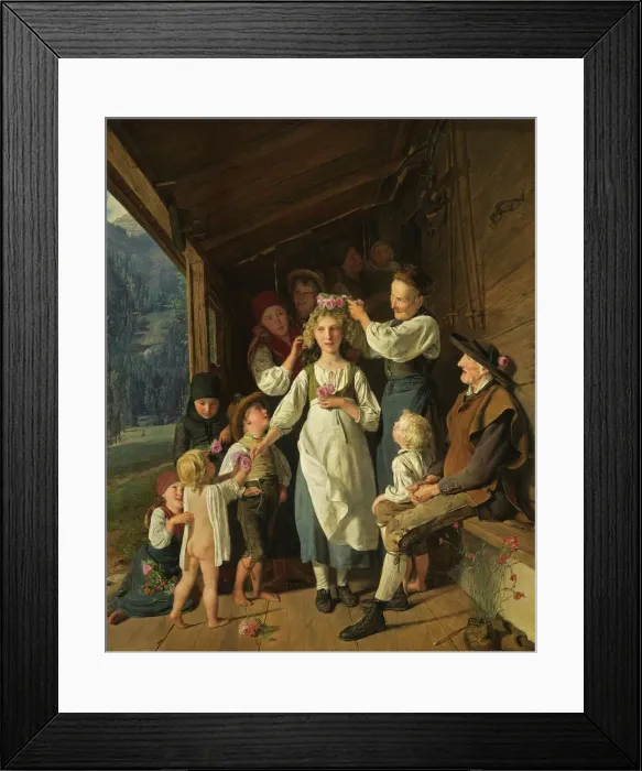 Framed Print : The Bridesmaid. Artist: Waldmuller, Ferdinand Georg (1793-1865)
