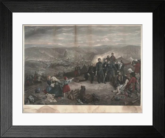 Framed Print : The defence of Kars. Artist: Simpson, William (1832-1898) Framed Print : The defence of Kars. Artist: Simpson, William (1832-1898)