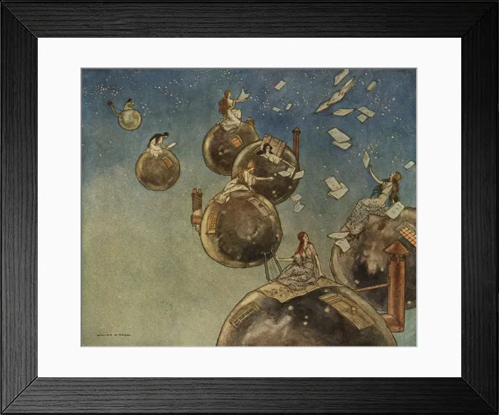 Framed Print : The Ship That Sailed to Mars. Artist: Timlin (1892-1943) Framed Print : The Ship That Sailed to Mars. Artist: Timlin (1892-1943)