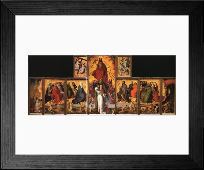 Framed Print : The Last Judgment. Artist: Weyden, Rogier, van der (ca. 1399-1464) Framed Print : The Last Judgment. Artist: Weyden, Rogier, van der (ca. 1399-1464)