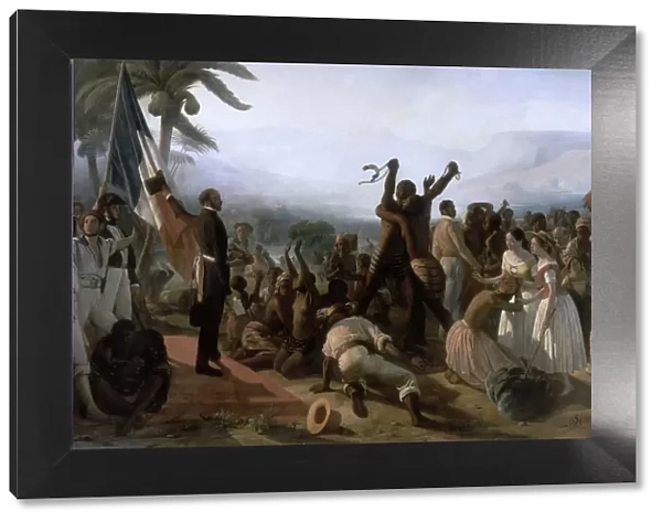 Proclamation of the Abolition of Slavery in the French Colonies, 27 April 1848. Artist: Biard, Francois-August (1798-1882)
