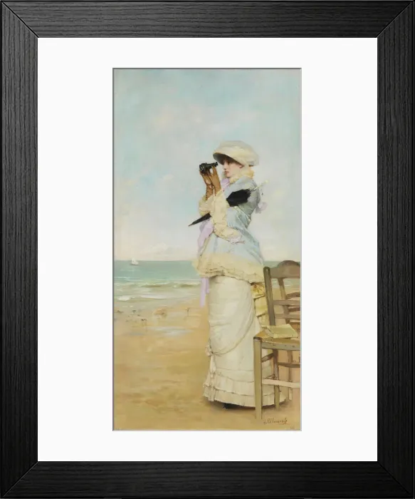 Framed Print : En vue. Artist: Palmaroli y Gonzalez, Vicente (1834-1896) Framed Print : En vue. Artist: Palmaroli y Gonzalez, Vicente (1834-1896)