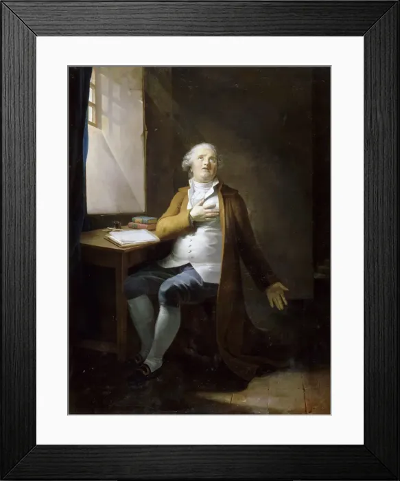 Framed Print : Louis XVI in the Temple. Artist: Danloux, Henri-Pierre (1753-1809) Framed Print : Louis XVI in the Temple. Artist: Danloux, Henri-Pierre (1753-1809)