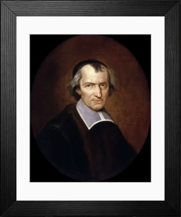 Framed Print : Portrait of Antoine Arnauld (1612-1694). Artist: Champaigne, Jean-Baptiste de (1631-1681) Framed Print : Portrait of Antoine Arnauld (1612-1694). Artist: Champaigne, Jean-Baptiste de (1631-1681)